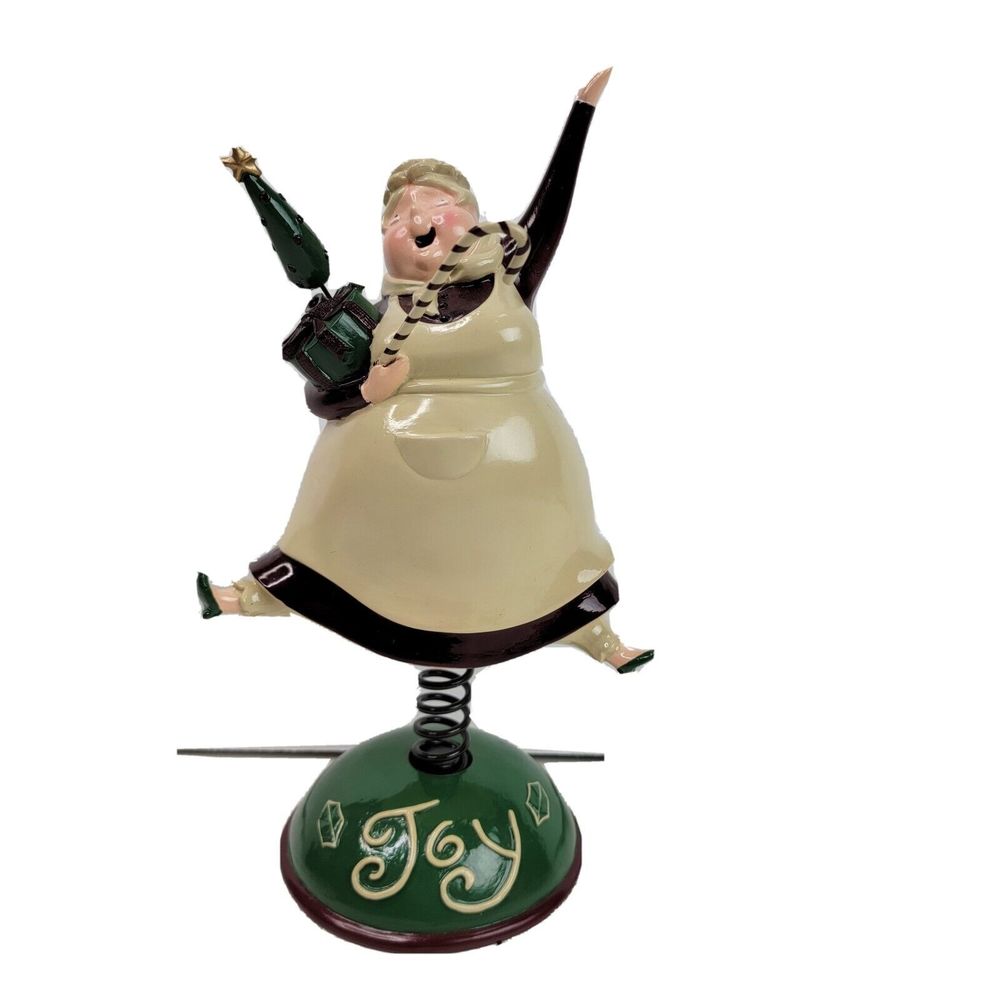 Mrs Santa Claus on a Spring 12" Costco figure christmas decoration